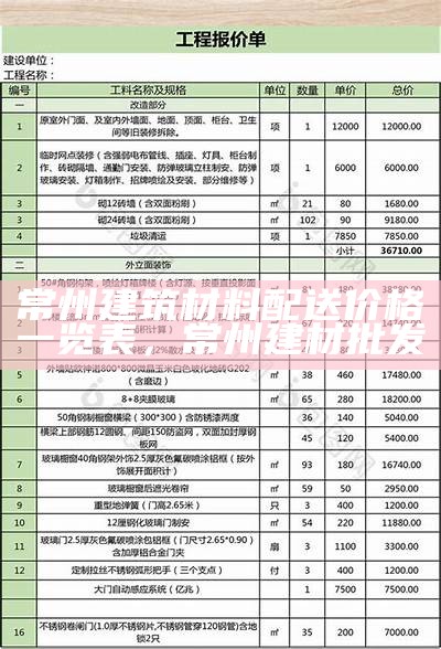 上海实用建筑材料价格查询及参考，上海市建材与造价资讯