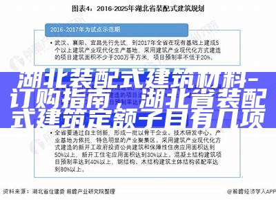 湖北装配式建筑材料-订购指南，湖北省装配式建筑定额子目有几项